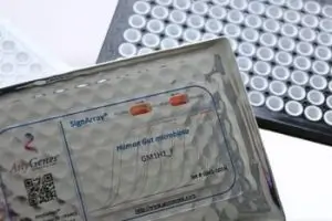 Hautement flexible et personnalisable, les SignArrays 96 Microbiote permettent d'obtenir le profil du microbiote de vos échantillons en moins de 3 heures.