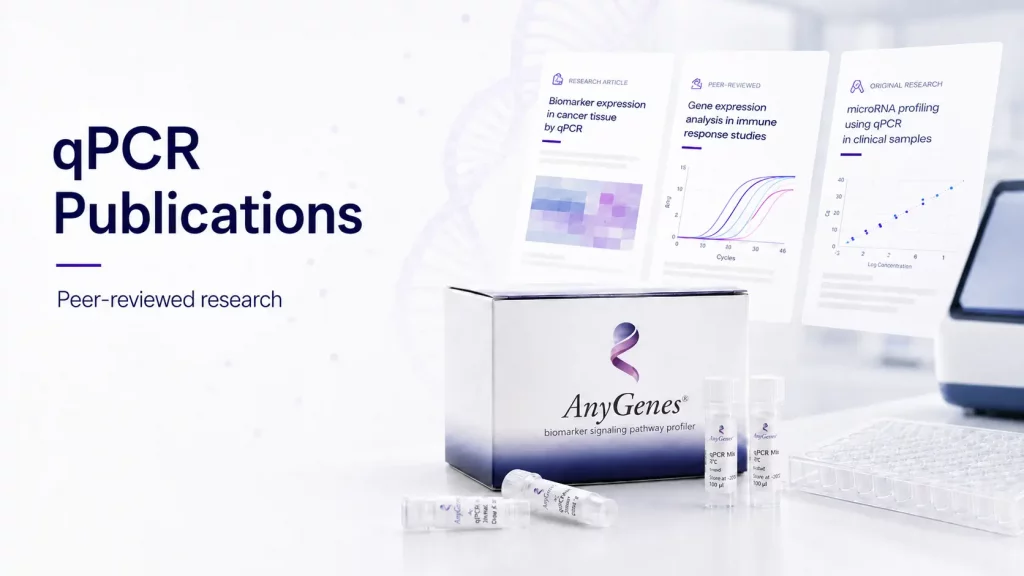 qPCR publications using AnyGenes® SignArrays®, lncRNA assays and biomarker solutions