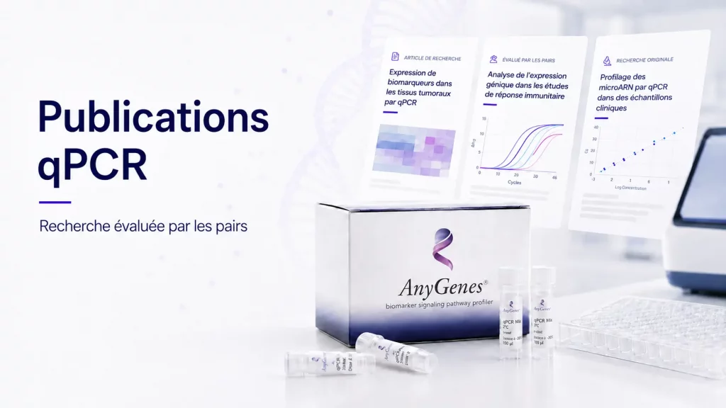 Publications qPCR utilisant les solutions AnyGenes® SignArrays®, tests lncRNA et services de biomarqueurs