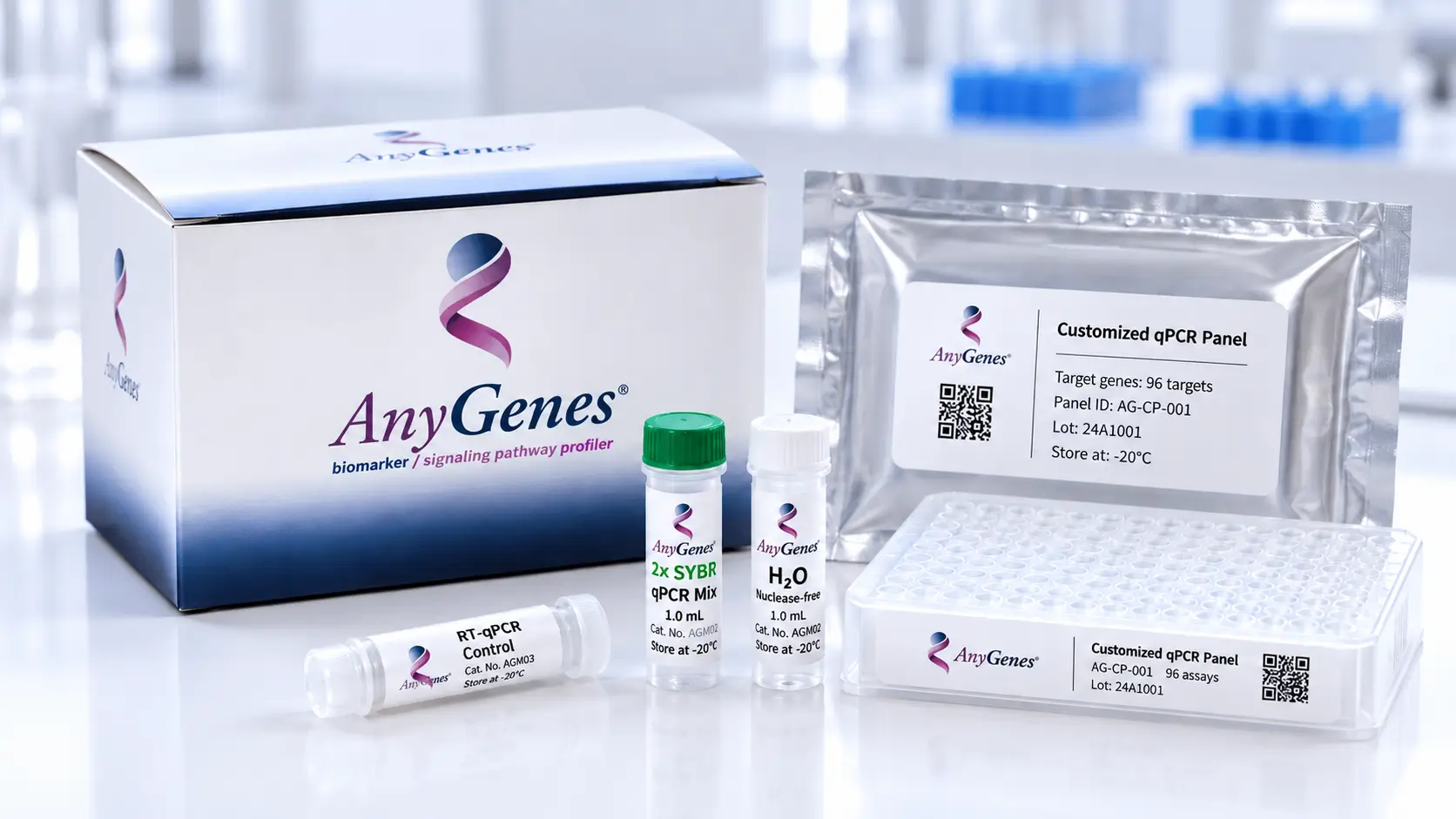 Customized qPCR panels for targeted biomarker gene expression analysis